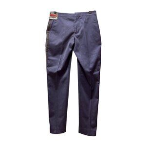 J.Ferrar - Men's Stretch Fabric Slim Fit Flat Front Suit Pants-Navy Blue-28 R